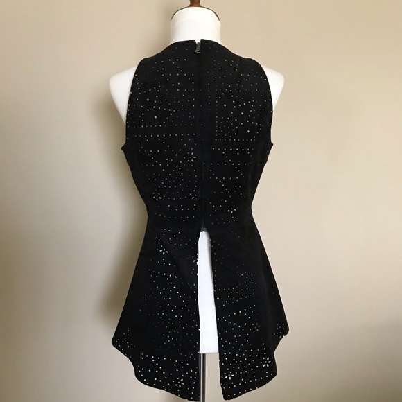 BCBGMAXAZRIA Caralyn Halter Neck Open Back Tank - Picture 4 of 5